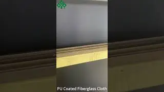 PU Coated Fiberglass Fabric #fibreglassfactory #machine#fireproof#PUcoated