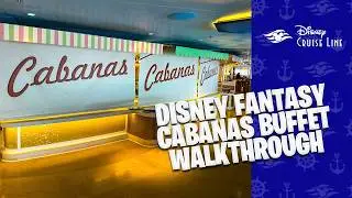 DISNEY FANTASY Lunch Buffet WALKTHROUGH! (2025)