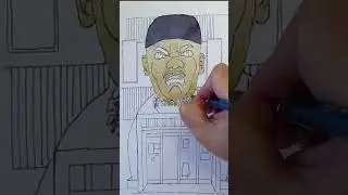 How to start doing ink and wash painting (Step by step)  #watercolor #art #inkandwash