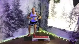 Latin step aerobics with fitness instructor Martin Jensen