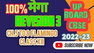CLASS XII FLAMINGO REVISION SUMMARY CH.5 TO 8