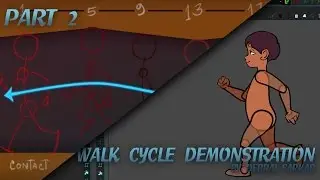 Walk Cycle Part 2 (Motion Key Frame Animation)