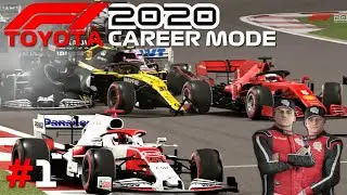 F1 2020 MY TEAM CAREER Part 1: HUGE CRASH GIVES US POTENTIAL FOR POINTS! (110% AI)