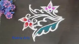simple rangoli designs for daily use | rangoli | kolam rangoli | easy freehand rangoli | Rekha Arts 