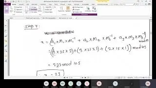 Chinese Remainder Theorem with Example