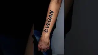 Vegan tattoos | name tattoos | tattoo in indore | navkar tattoos indore | #tattooart #youtubeshorts