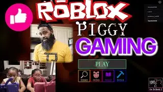 SISTERS PLAY ROBLOX PIGGY | Bearded Daddy Vlog Life Ep 209