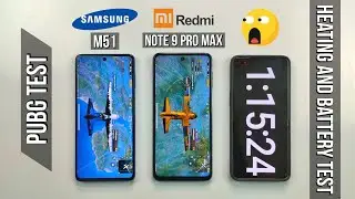 Samsung Galaxy M51 vs Redmi Note 9 Pro Max Pubg Test, Heating and Battery Test | Shocking Result 🔥