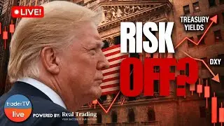 Tariff Shock Hits Markets &mdash; Trump Live From Davos @830 ET!  Futures Stabilize | LIVE Trading Jan 21