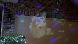 Bluey Christmas projection light! (Better view version.) 