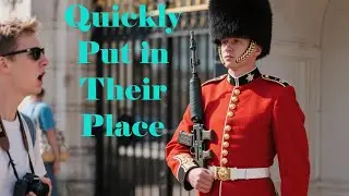 Entitled Tourist Obstructs Buckingham Palace Guards &mdash; Quickly Put in Their Place