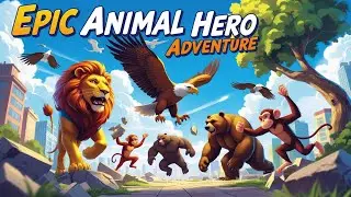 ABC Superhero Safari Animals Song 🦁🦒 | Learn Alphabet & Animal Sounds | DesiDynastyVibes