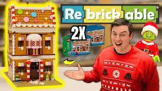 Я построил модульный пряничный домик из LEGO! (2 набора 40809, альтернативная сборка)