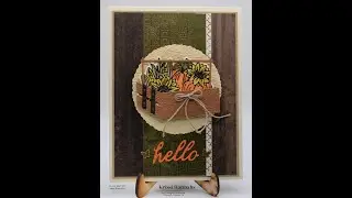 Rustic Crate Fall Themed Card