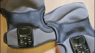 IKEEPFIT Cordless Knee Massager with Heat Vibration for Pain Relief, Electric Heated Knee Brace
