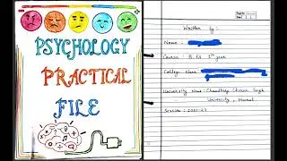 Psychology File for B.Ed. first year about Mangal Emotional Intelligence Inventory (MEII)