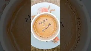 Menika ❤️ Samarth 🥰 Tea ☕ Art 🎨 || #shorts #rubyteaart