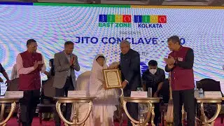 Governor West Bengal and Acharyashri Chandana ji at JITO Conclave 2022
