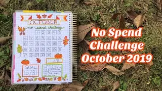 Hoarders &hearts;️ No Spend Challenge October Bullet Journal Bujo Page! Save Money Debt Free Journey