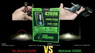 Автомобильные светодиодные лампы MOHAWK 9005 4300K ​​для дальнего света по сравнению со светодиодными лампами других производителей