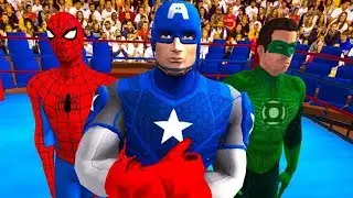 Super Hero Tag Team Wrestling Stars Thanos Vs Spider Vs Hulk Android Gameplay