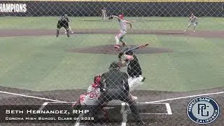 Seth Hernandez Prospect Video, RHP, Corona High School Class of 2025, Full Outing vs Santa Margarita