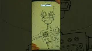 Robot illustration #art #illustration #drawing #microns #robot #robotdrawing #crosshatching #robo