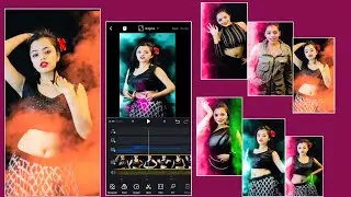Colour Smoke Effect In Video Background | How To Add Colourful Smoke Effect In Video | Vn App