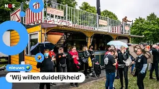 Demonstratie omdat kermissen niet open mogen