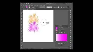 วิธีการสร้างดอกไม้ไฟใน Adobe Illustrator | How to Make Fireworks in Adobe Illustrator #Shorts