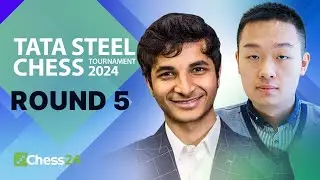 Watch Anish v Pragg! Alireza, Nodirbek, Wei Yi & Ian Hunt For The Lead! | Tata Steel 2024 Rd 5