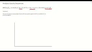 What is a Cauchy Sequence?