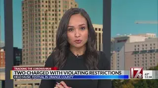 2 charged with violating restrictions at music festival