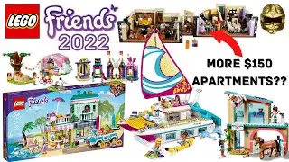 LEGO Friends 2022 Sets: $150 Apartments, Houseboat, Treehouse, Glamping, Vet Clinic, Beach, & More!