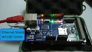 Пример сервера Telnet Arduino Due Ethernet Shield W5100 в Microchip Studio
