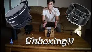 Canon 50mm 1.8 / Commlite Adapter Unboxing!