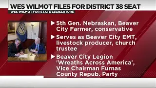 Wes Wilmot Files for Legislature in District 38