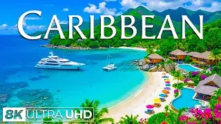 🌴 Caribbean 8K UHD | Endless Turquoise & Island Dreams – White Sands, Crystal Seas & Tropical Calm