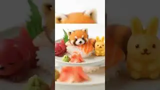 🍣🐾Red Panda Turns Into Sushi?! | Cute Chibi Nigiri Art  | レッサーパンダが寿司に変身？
