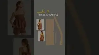Dramatic Flare Top from a Basic Bodice ✂ | No Side Seam | Pattern Tutorial #shorts