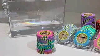 Premium Clay Poker Chips Display