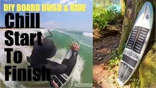 My DIY Kitesurfing Board Build + Riding Test (No Talking)