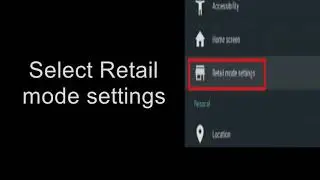 How to turn off demo mode on Sony Android TV