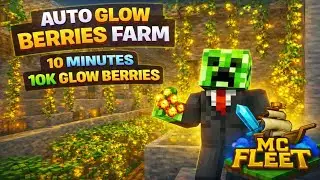 👉 Minecraft Auto Glow Berries Farm 😱 | 10 Minutes = 10,000 Glow Berries | MC Fleet