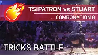 💪 動力技巧 - POWER TRICKS BATTLE - bboy Stuart vs Tsipatron - 1'4 - COMBONATION 8 - DAY 2 #combonation8