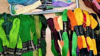 Embroidery: thread details and name #embroiderythreaddetails