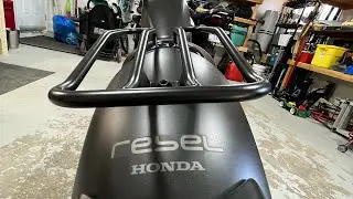 2022 Honda Rebel 300 / 500 luggage rack review