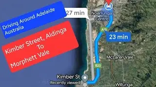 Kimber Street, Aldinga Beach To Morphett Vale Adelaide, Australia Vacation Travel Guide HD4k Quality