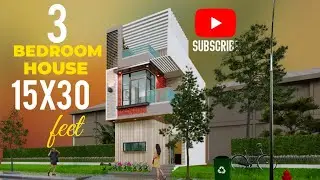 450 sqft house 15x30 feet small house design with 3 bedroom house plan#225