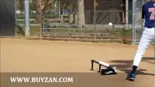 Pop Up Baseball Soft Toss Pitching Machine, Non Electric, No Battery Needed